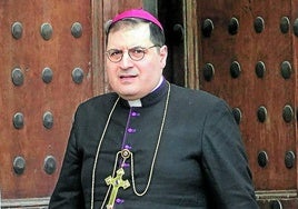 Pablo Rojas, saliendo del monasterio de Belorado.