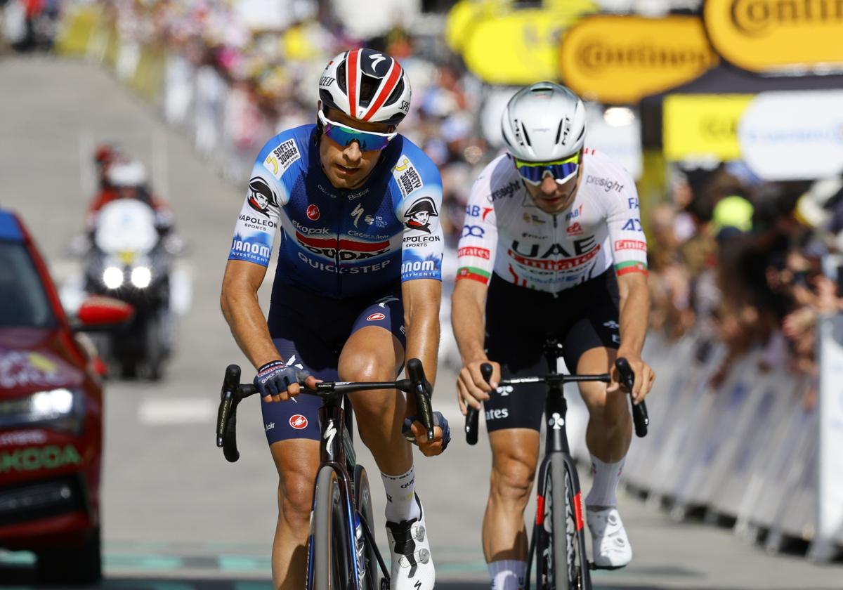 Mikel Landa en la segunda etapa del Tour.