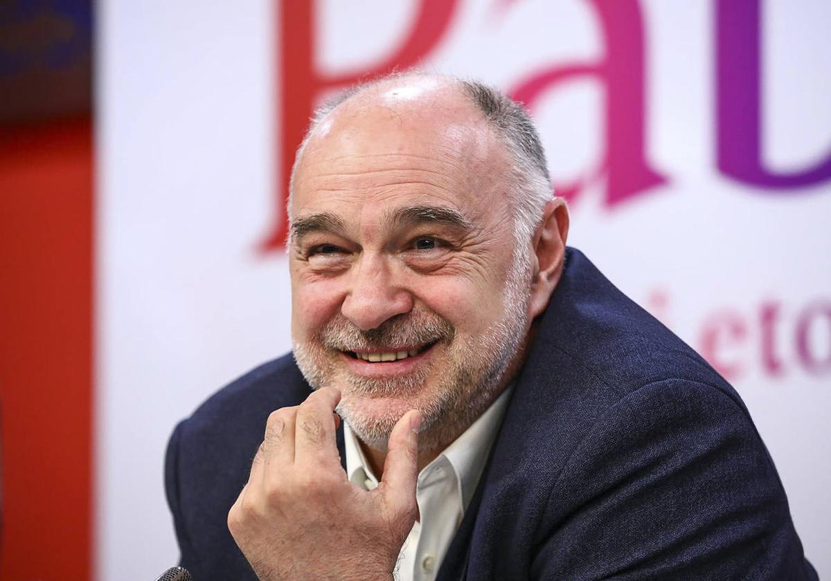 Pablo Laso, durante su presentación con el Baskonia.