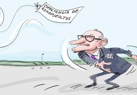 La viñeta de Cerrajería y la petición de la competencia de aeropuertos para que Foronda acoja vuelos transoceánicos