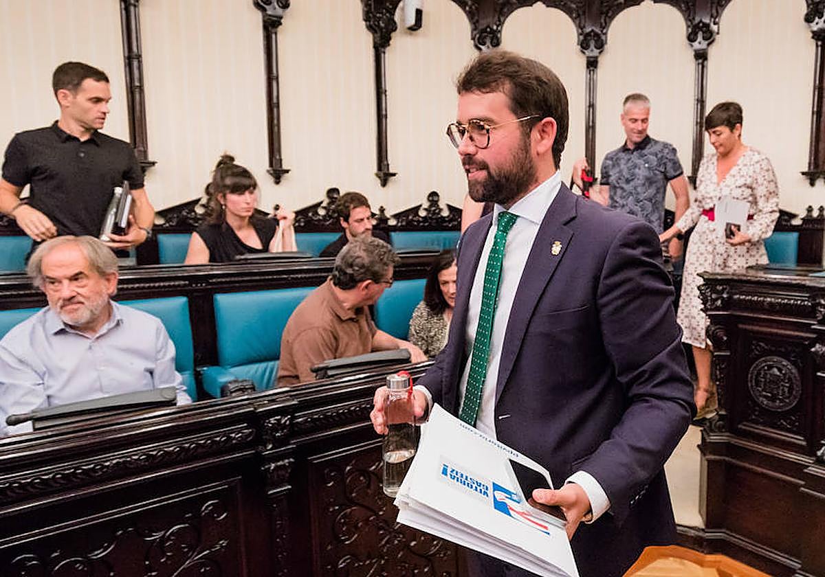 El portavoz del PP, Iñaki García Calvo.