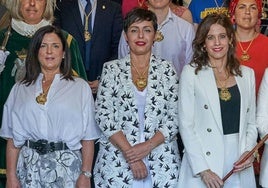 De izquierda a derecha, Beatriz Artolazabal (PNV), Rocío Vitero (EH Bildu) y Maider Etxebarria (PSE).