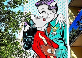 El fresco 'Hell for Leather' del británico D* Face.