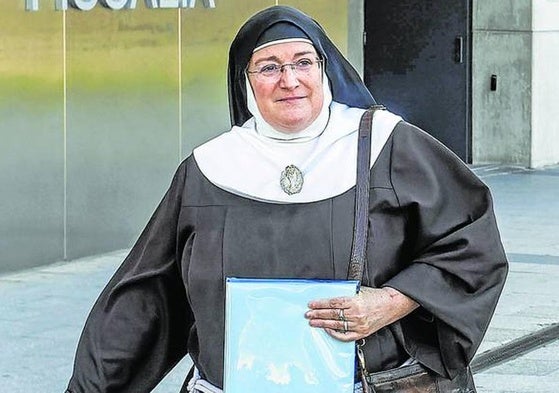 Laura García de Viedma, sor Isabel, en una reciente comparecencia en los juzgados.