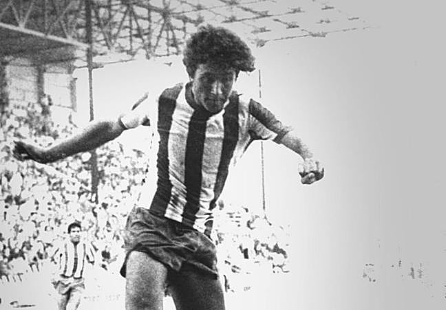 Valdano, durante su etapa en el Alavés