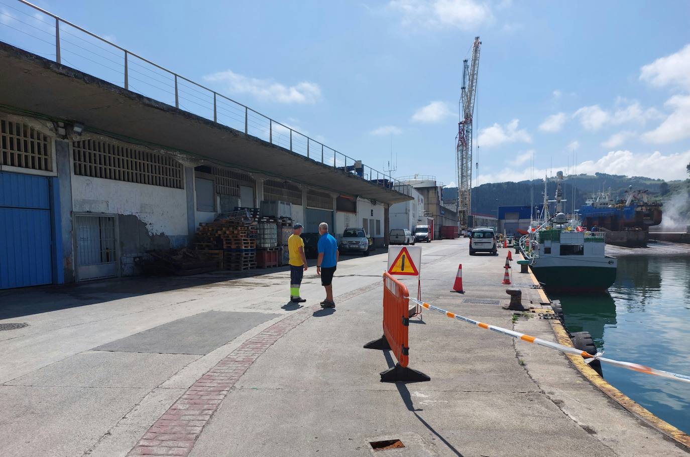 El Gobierno vasco reformará el edificio del tinglado del puerto de Ondarroa.