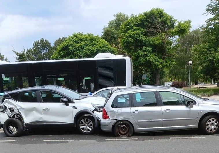 El accidente ocurrido este martes.