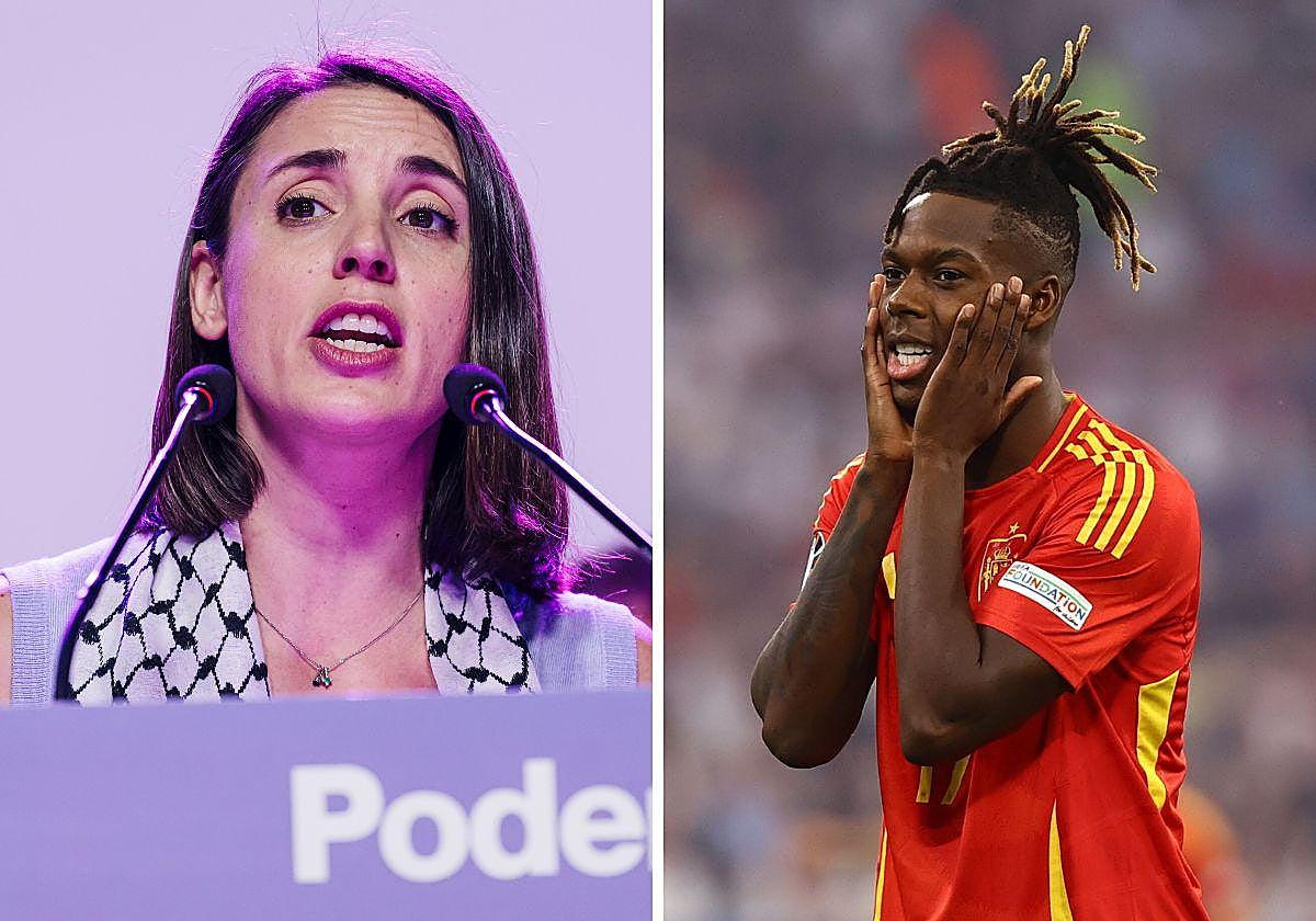 El comentado error de Irene Montero al pensar que Nico Williams anotó el gol de Dani Olmo: «Marcaron dos personas racializadas»