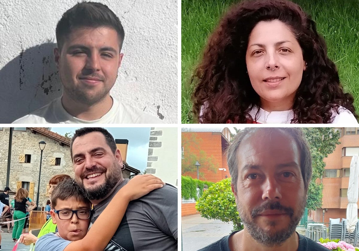 Gonzalo Fernández de Castro, Alba Ayucar, Gorka eta Enaitz Gutiérrez eta Iñigo Ramirez de la Piscina.