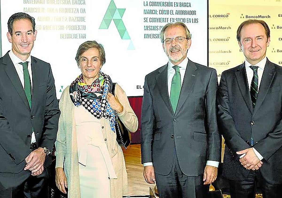 Telmo Marchessi, Ana Mijangos, José Luis Acea y Gorka Omaechevarría.