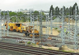 Imagen actual de los trabajos en la futura intermodal.