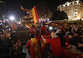 Moyua, el centro de la celebración en Bilbao