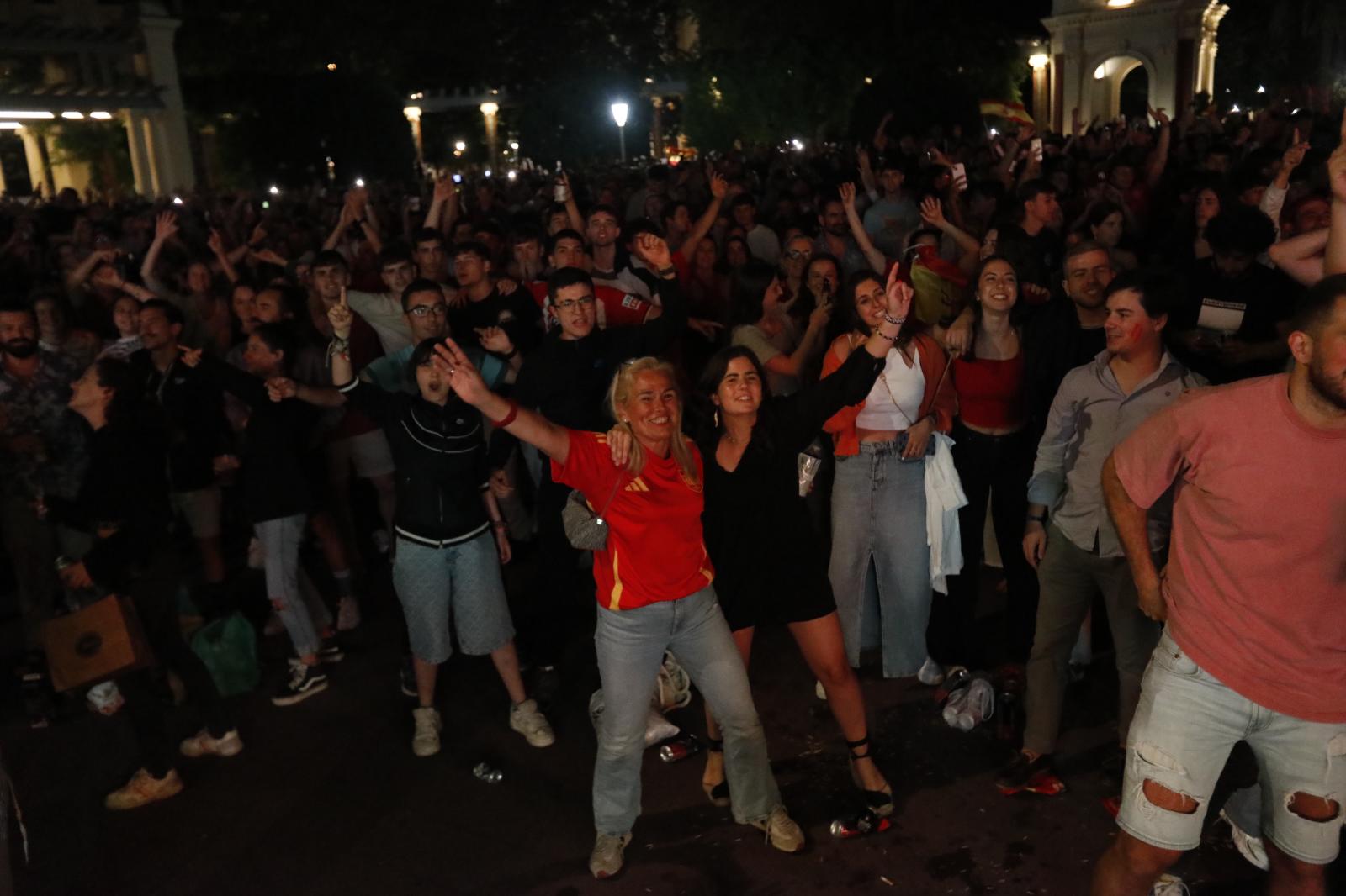 Celebración en el parque de Doña Casilda, en Bilbao.