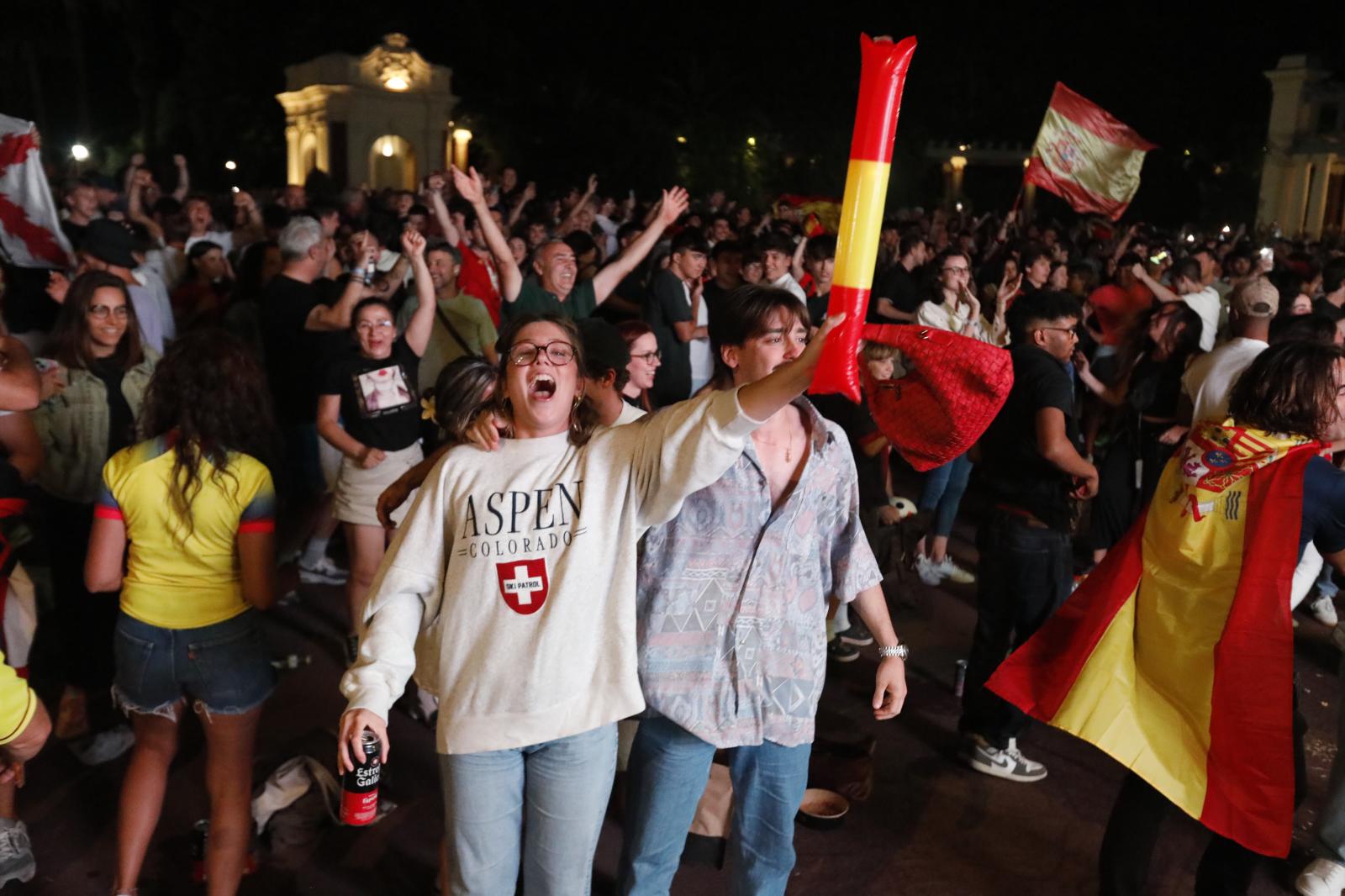 Celebración en el parque de Doña Casilda, en Bilbao.