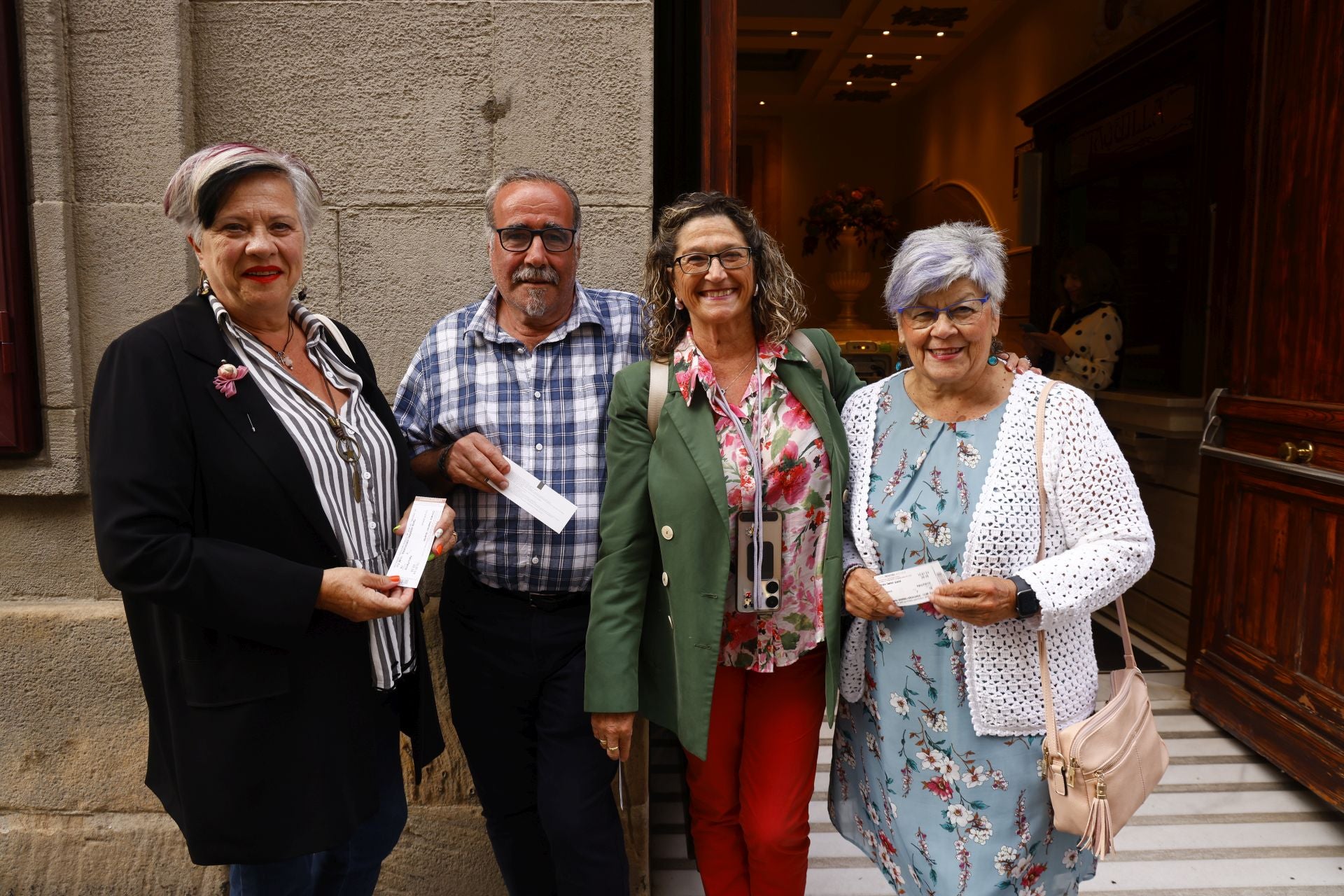 Rosa Vega Fraile, Miguel Ángel Herrero, María Concepción Argote y Ángela Guerra.