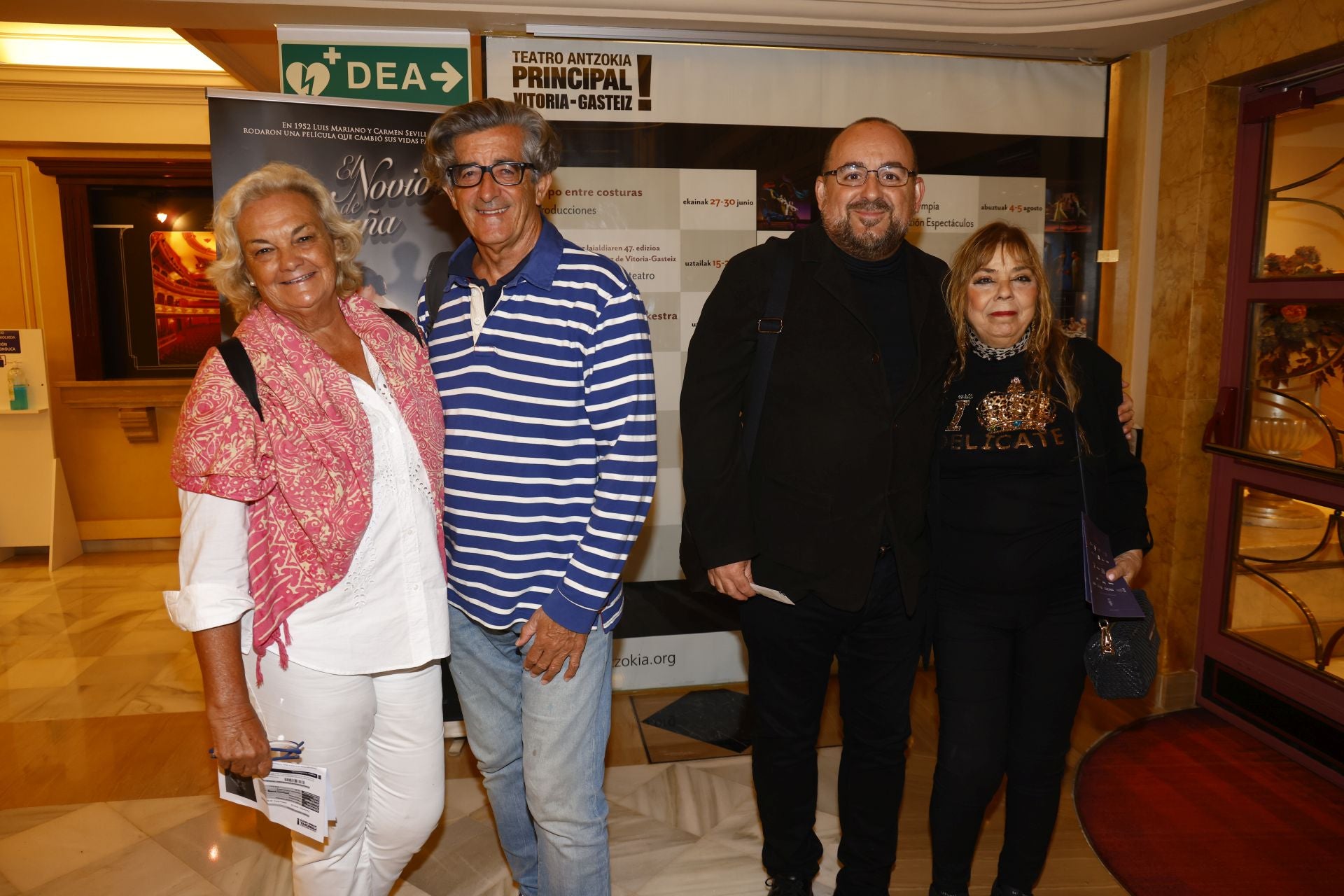 Enka Mena, Salvador Gómez, Rubén Álvarez y Mercedes Fontela.