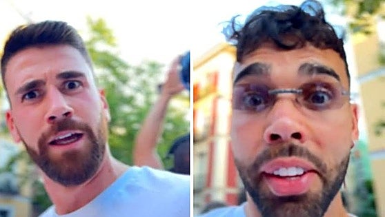 Unai Simón y David Raya, el «dúo cómico» en la fiesta de La Roja