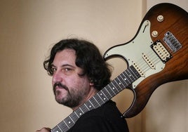 El guitarrista baracaldés de blues Ibai García.