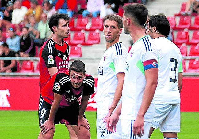 Osasuna visitó Anduva en agosto de 2022 con Raúl García y Nacho Castillo como mirandesistas.