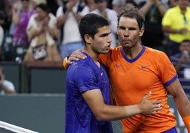 Carlos Alcaraz y Rafa Nadal.