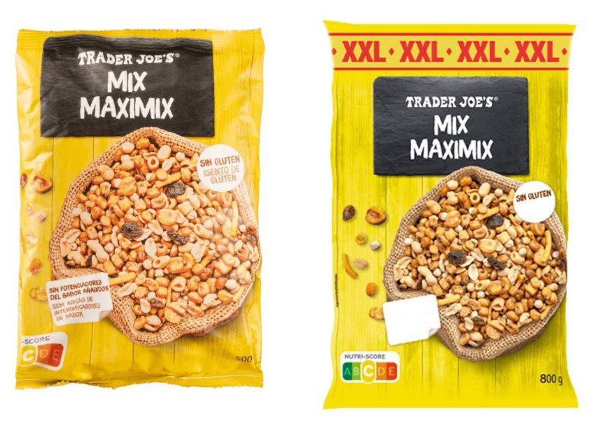 Cóctel de frutos secos afectado que se comercializa en Aldi.