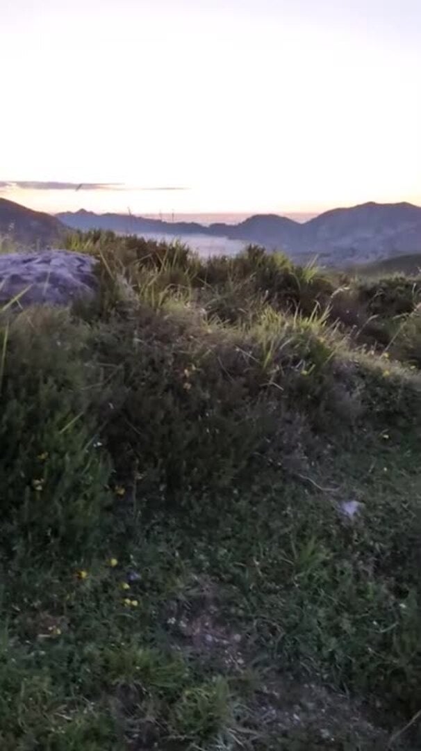 Anochecer de camino al refugio del Casetón de Andara