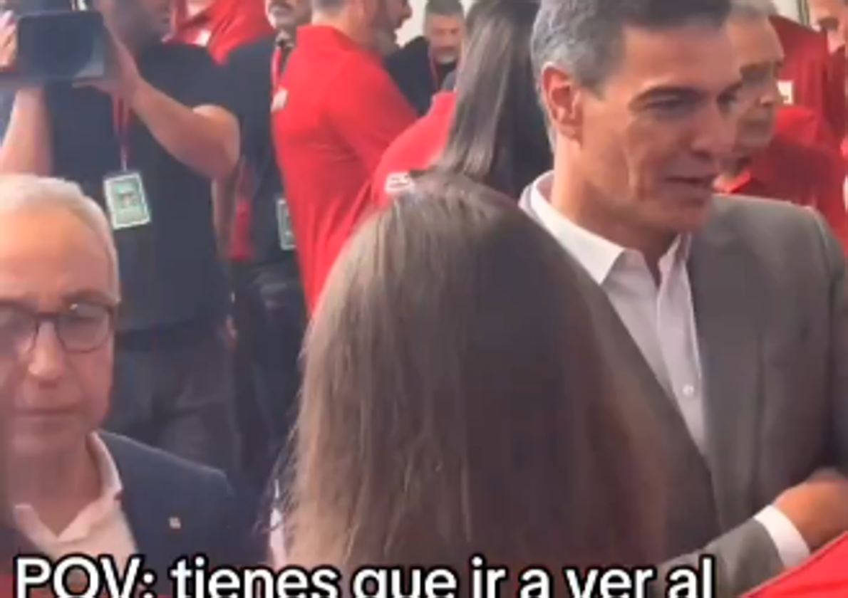 El gesto viral de un deportista olímpico español durante el recibimiento de Sánchez en la Moncloa