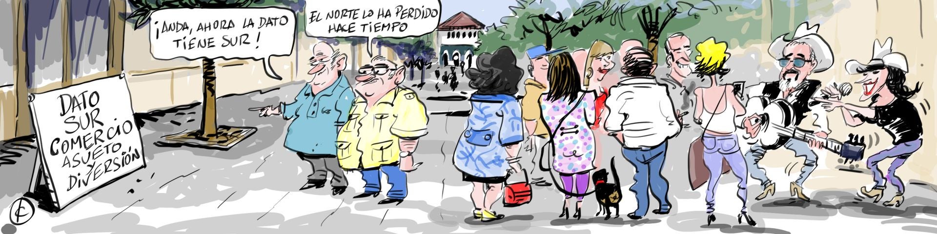 La tira de Cerrajería y la calle Dato