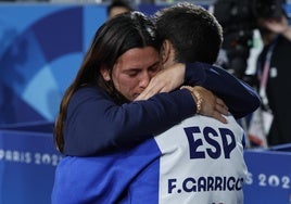 Su novia, Ana Pérez Box, fue un apoyo fundamental para el judoca durante la competición.