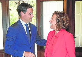 Pradales se reunió con Tamara Yagüe, presidenta de Confebask.