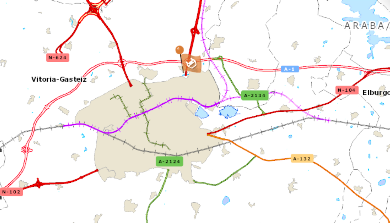 Tres heridos en un accidente múltiple en la N-240