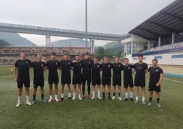 Los nuevos futbolistas pisaron Tabira en su primer entrenamiento.