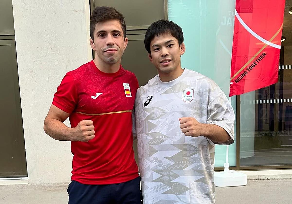 Garrigós y Nagayama, tras el combate.