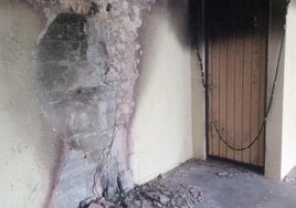 Resultado de algunos actos vandálicos cometidos en residencias del Puntal de Laredo.