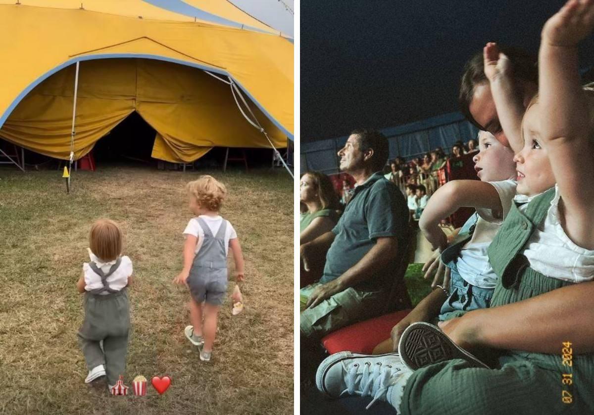 Marta Pombo lleva a su hija al circo por primera vez en este pueblo de Cantabria: «Alucinando en colores»