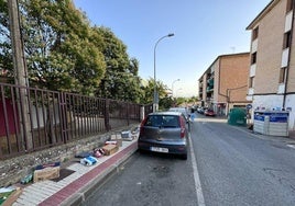 En Labastida, el problema de los contenedores de cartón desbordados se agrava en agosto.