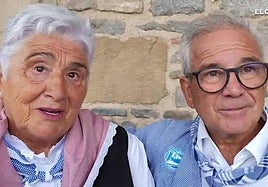 La emotiva sorpresa de la cuadrilla Galtzagorri a Vicente y Clara por sus Bodas de Oro