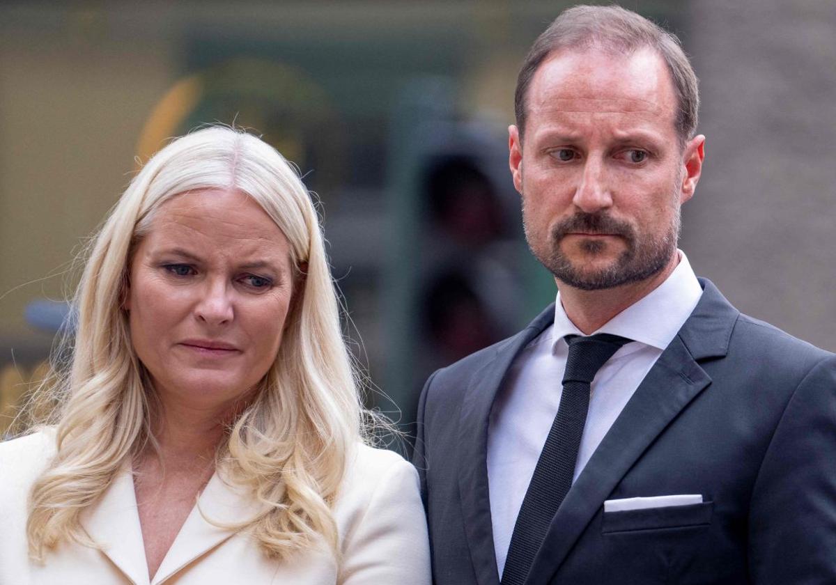 Mette-Marit y Haakon de Noruega, en una imagen de archivo.