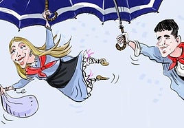 La viñeta de Cerrajería sobre Celedón Txiki y Edurne