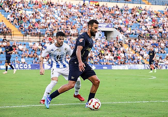 Abde, durante el partido ante el Hércules.