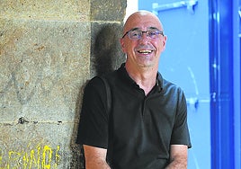 Javier Díez Carmona, en el Casco Viejo de Bilbao.