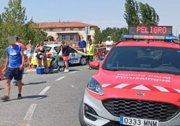 Siete heridos, entre ellos cuatro menores, al ser atropellados durante un rally en Fitero