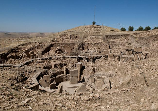 Göbekli Tepe, museo arqueológico vista de la zona de excavación principal.