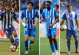 Theo Hernández, Giuliano Simeone, Samu Omorodion y Carlos Martín.