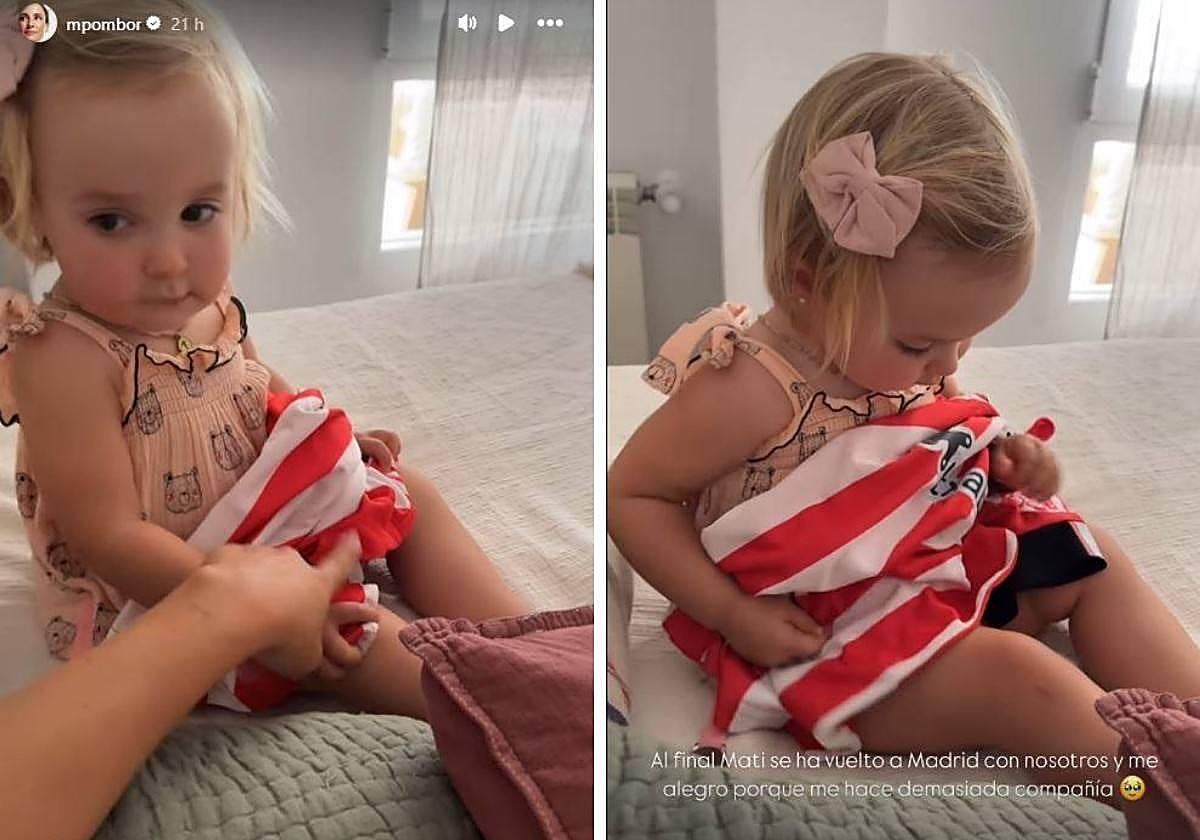 La divertida escena de Marta Pombo con su hija y una camiseta del Athletic