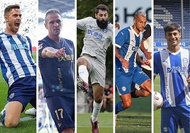 Toni Martínez, Kike García, Villalibre, Stoichkov y Carlos Martín.