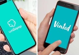 Aplicaciones para móvil de Vinted y Wallapop.