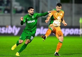 El Ludogorets se midió en 2022 al Betis en la Europa League.