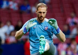 El guardameta esloveno del Atlético de Madrid Jan Oblak.