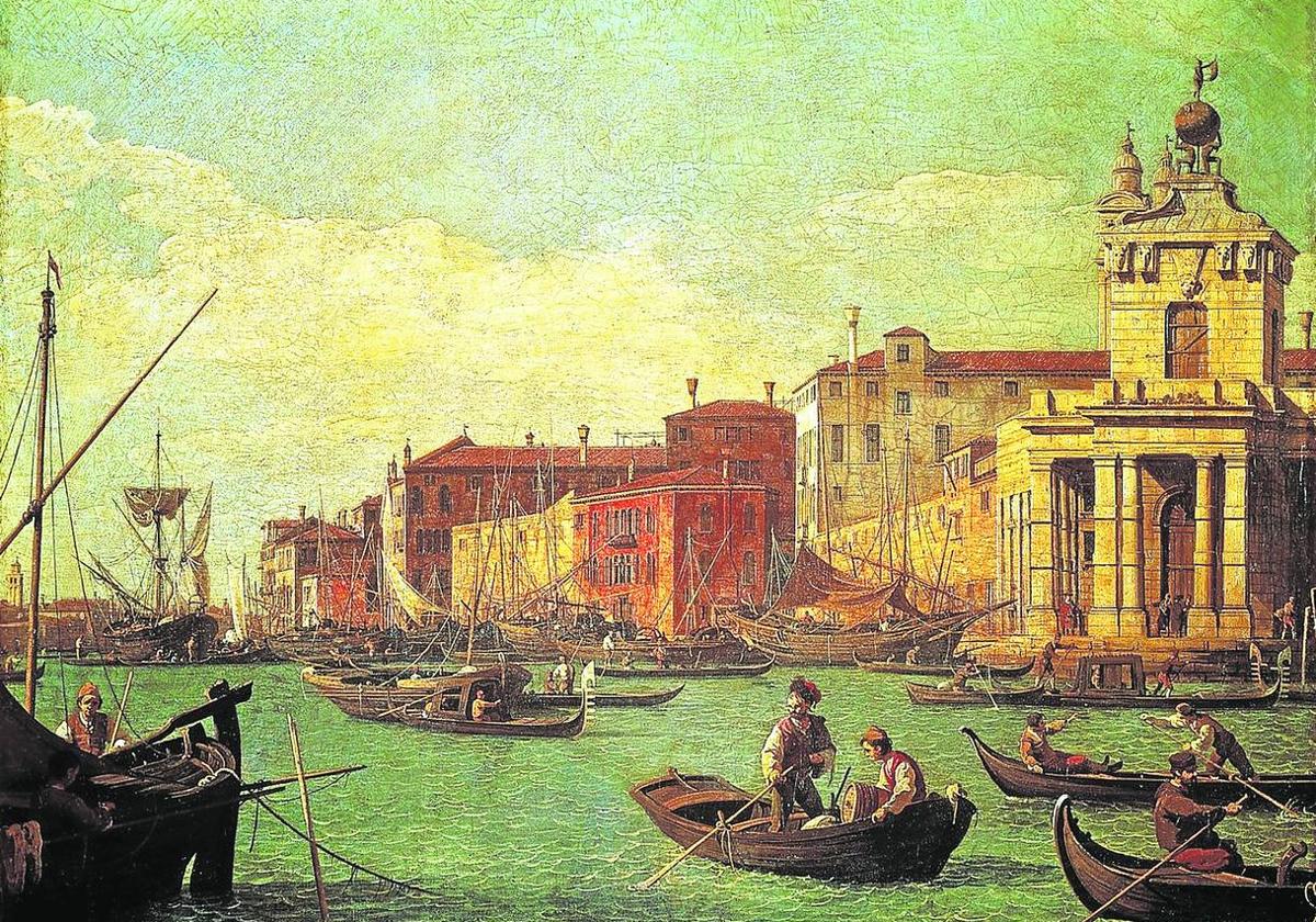 'La Aduana y el canal de la Giudecca', de Canaletto (mediados del siglo XVIII).